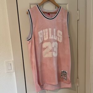 Mitchell & Ness Pink Bulls Jersey